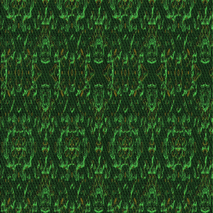 Machine Washable Transitional Green Rug, wshpat3264grn