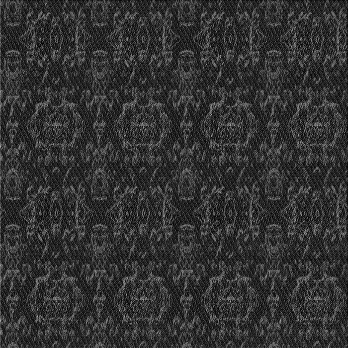 Round Machine Washable Transitional Midnight Gray Rug, wshpat3264gry