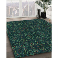 Patterned Midnight Gray Rug, pat3264lblu