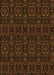 Patterned Dark Bronze Brown Rug, pat3264org