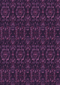 Machine Washable Transitional Purple Rug, wshpat3264pur