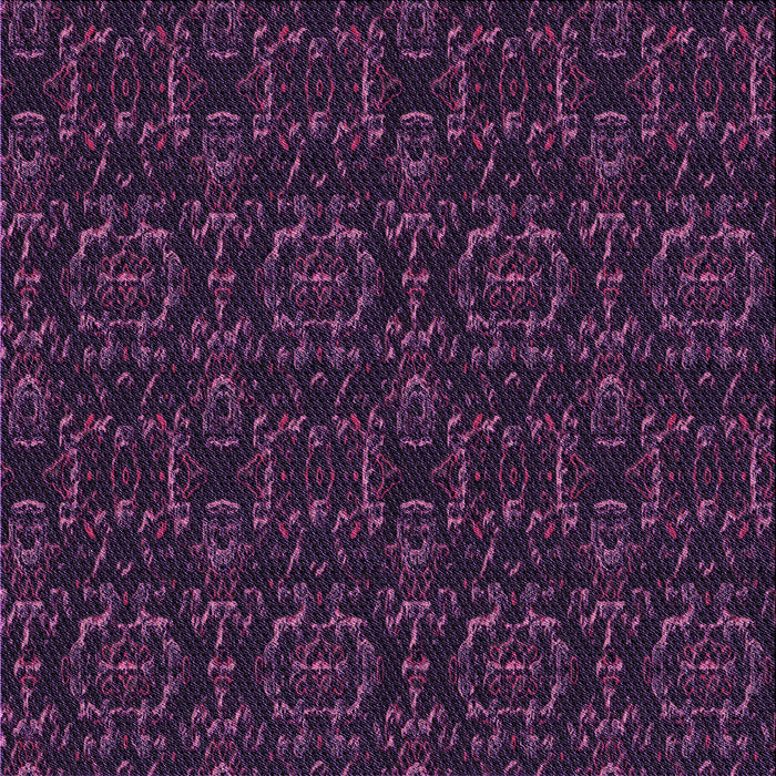 Round Patterned Purple Rug, pat3264pur