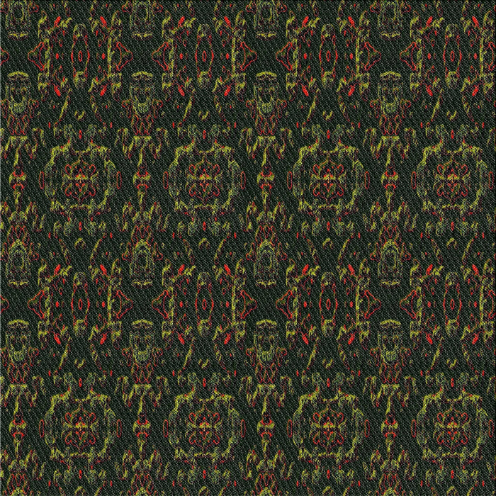 Square Patterned Black Novelty Rug, pat3264