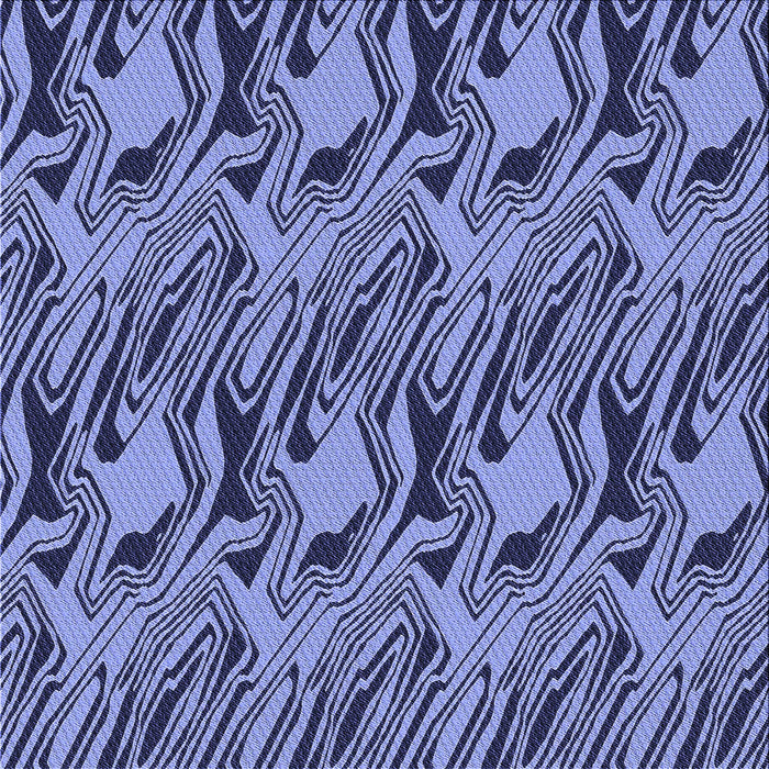 Round Patterned Blue Rug, pat3265blu