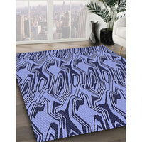 Patterned Blue Rug, pat3265blu