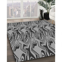 Patterned Cloud Gray Rug, pat3265gry