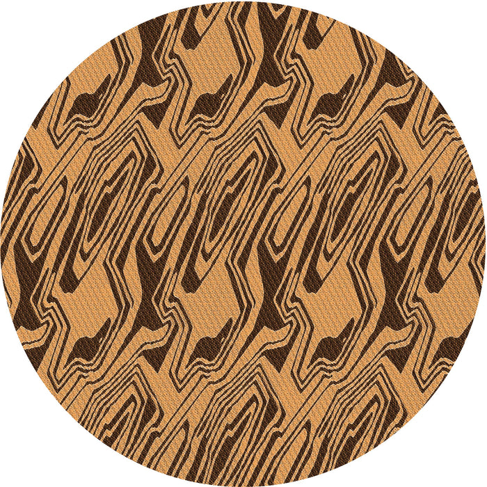 Square Patterned Red Brown Rug, pat3265org