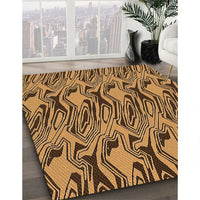 Patterned Red Brown Rug, pat3265org