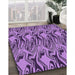 Machine Washable Transitional Violet Purple Rug in a Family Room, wshpat3265pur