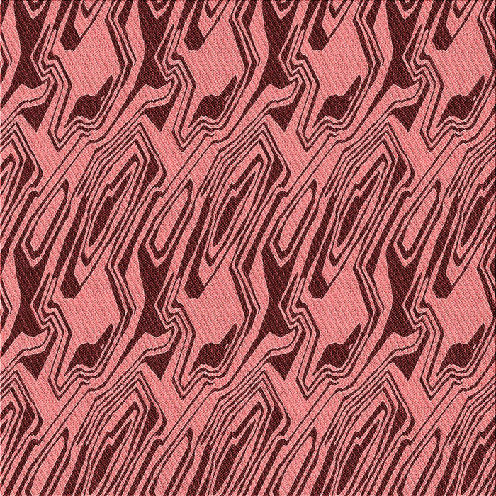 Round Machine Washable Transitional Saffron Red Rug, wshpat3265rd