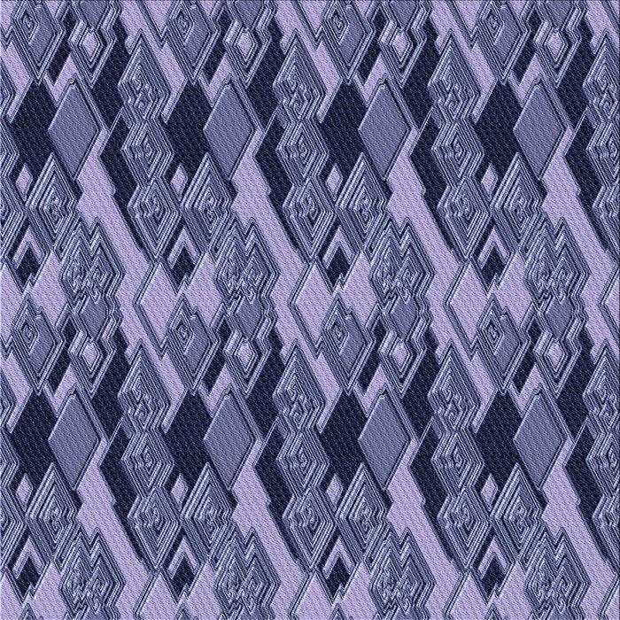 Round Patterned Blue Rug, pat3266blu