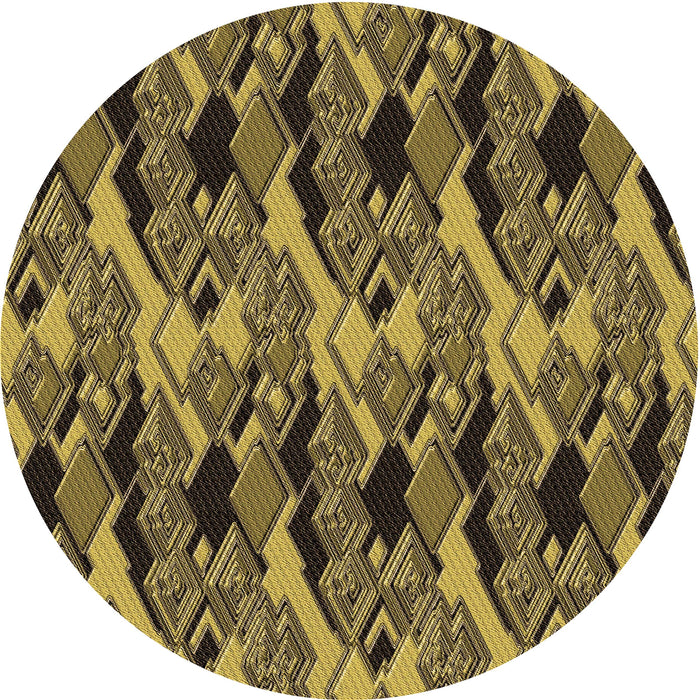 Square Machine Washable Transitional Orange Gold Rug in a Living Room, wshpat3266brn