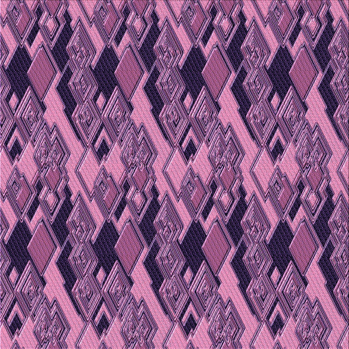 Round Machine Washable Transitional Orchid Purple Rug, wshpat3266pur