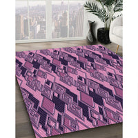 Patterned Orchid Purple Rug, pat3266pur