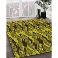 Patterned Brown Rug, pat3266yw