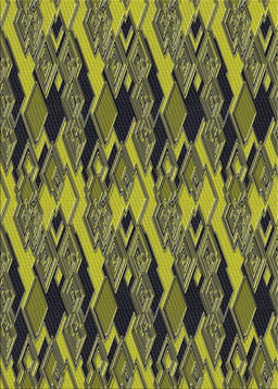 Patterned Charcoal Black Modern Rug, pat3266