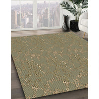 Patterned Oak Brown Rug, pat3267brn