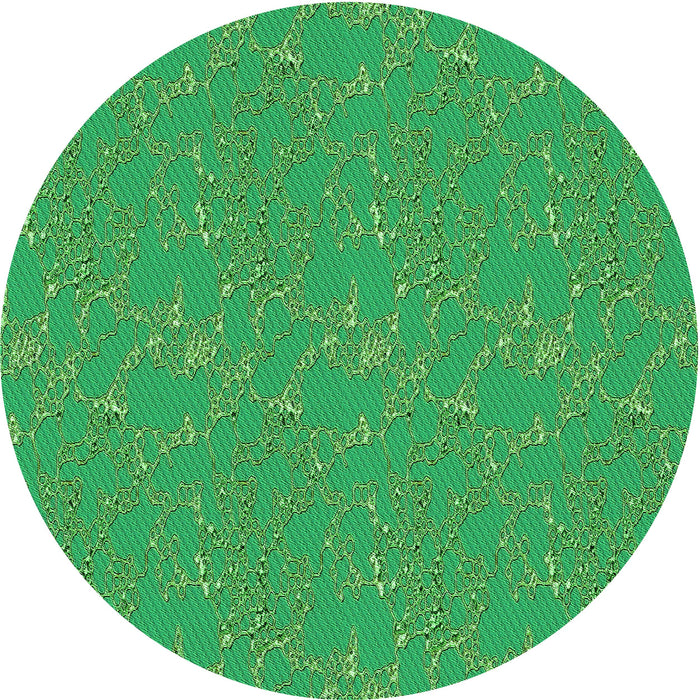 Square Patterned Neon Green Rug, pat3267grn