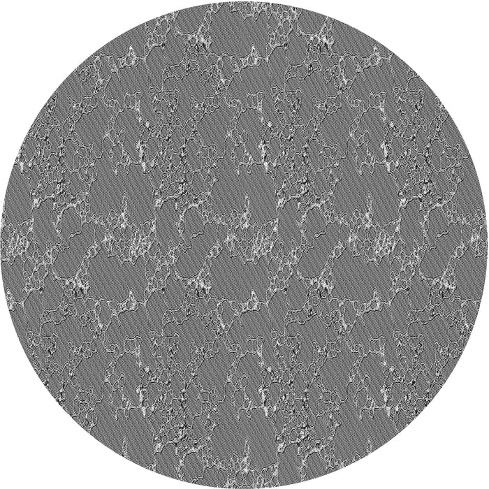 Square Patterned Carbon Gray Rug, pat3267gry