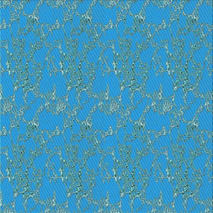 Round Machine Washable Transitional Bright Turquoise Blue Rug, wshpat3267lblu