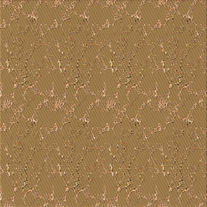 Round Patterned Yellow Rug, pat3267org