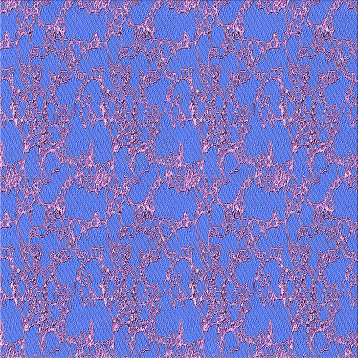 Round Patterned Sky Blue Rug, pat3267pur