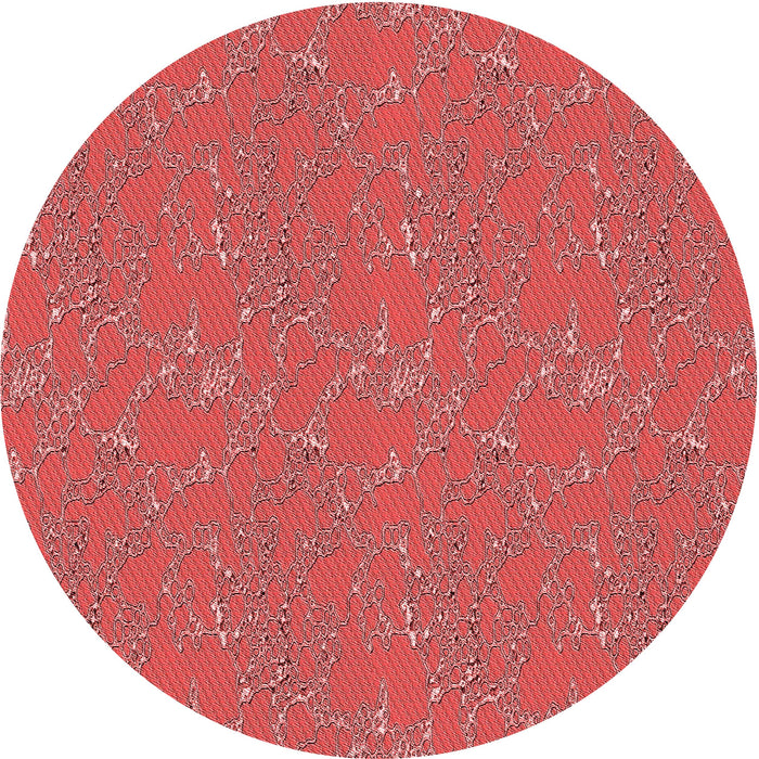 Square Patterned Red Rug, pat3267rd