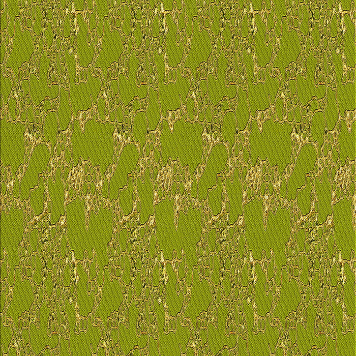 Patterned Dark Yellow Green Rug, pat3267yw
