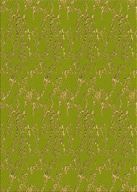 Machine Washable Transitional Dark Yellow Green Rug, wshpat3267yw