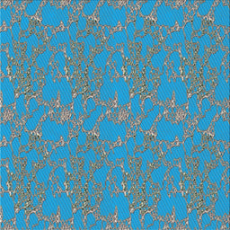 Square Patterned Blue Novelty Rug, pat3267