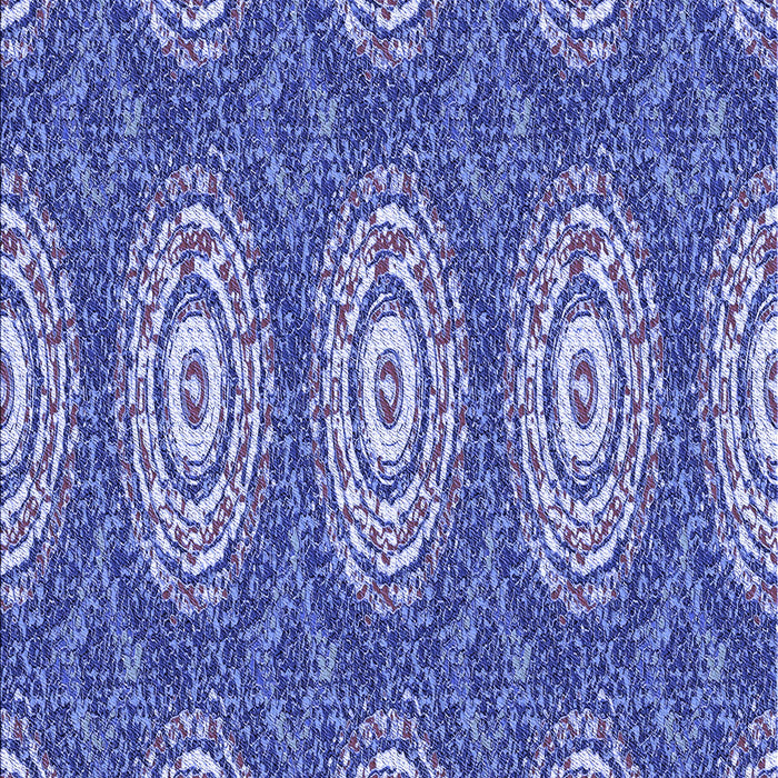 Patterned Denim Blue Rug, pat3268blu