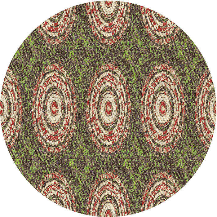 Square Patterned Red Brown Rug, pat3268brn