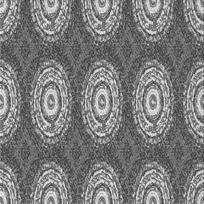 Round Patterned Dark Gray Rug, pat3268gry