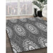 Machine Washable Transitional Dark Gray Rug in a Family Room, wshpat3268gry