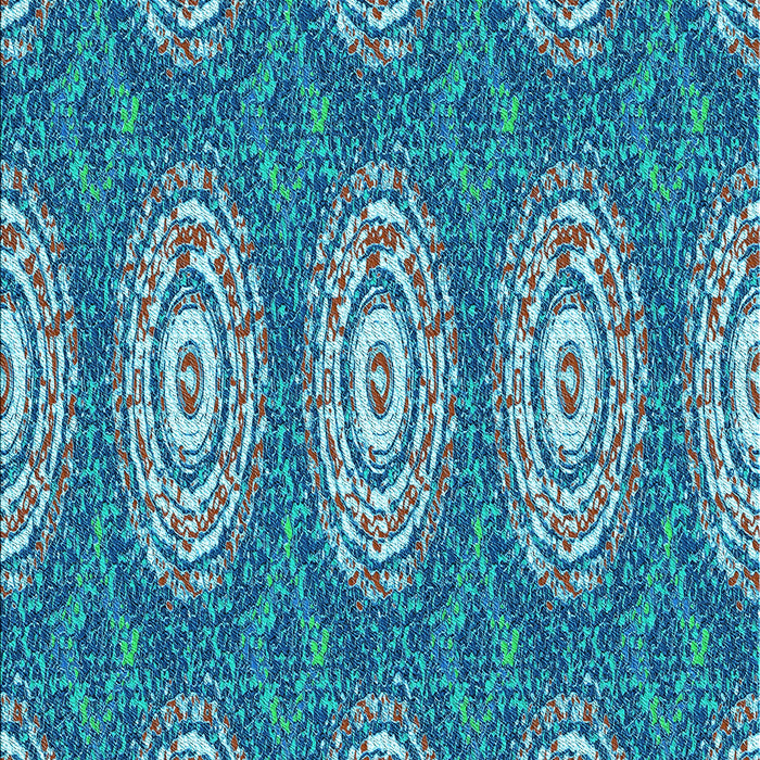 Machine Washable Transitional Blue Rug, wshpat3268lblu