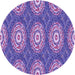 Square Patterned Amethyst Purple Rug, pat3268pur