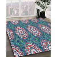 Patterned Purple Novelty Rug, pat3268