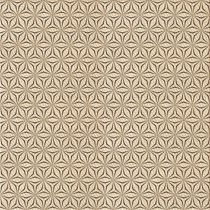 Round Patterned Copper Brown Rug, pat3269org