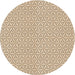 Square Patterned Copper Brown Rug, pat3269org