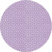 Square Patterned Purple Flower Purple Rug, pat3269pur