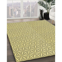 Patterned Sun Yellow Rug, pat3269yw