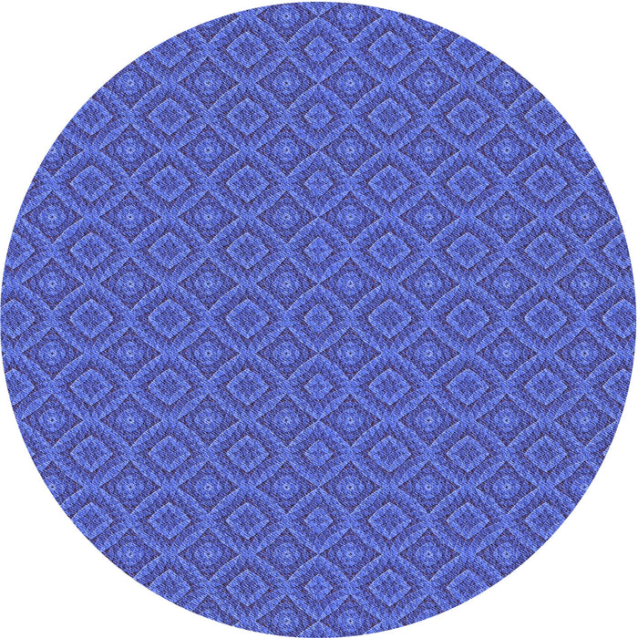 Square Patterned Sky Blue Rug, pat327blu