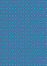 Machine Washable Transitional Azure Blue Rug, wshpat327lblu