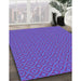 Machine Washable Transitional Light Slate Blue Rug in a Family Room, wshpat327pur