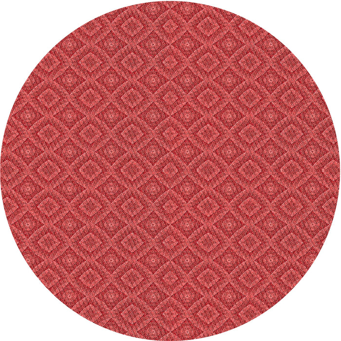 Square Patterned Red Rug, pat327rd