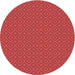 Square Patterned Red Rug, pat327rd