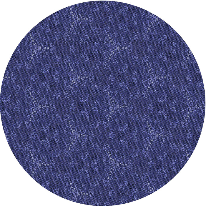 Square Patterned Royal Blue Rug, pat3270blu
