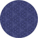 Square Patterned Royal Blue Rug, pat3270blu