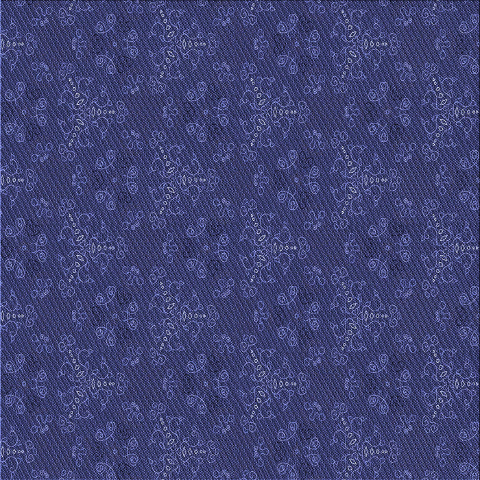 Round Patterned Royal Blue Rug, pat3270blu