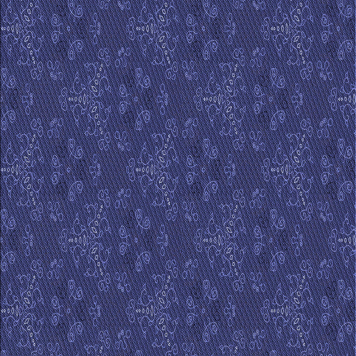 Machine Washable Transitional Royal Blue Rug, wshpat3270blu
